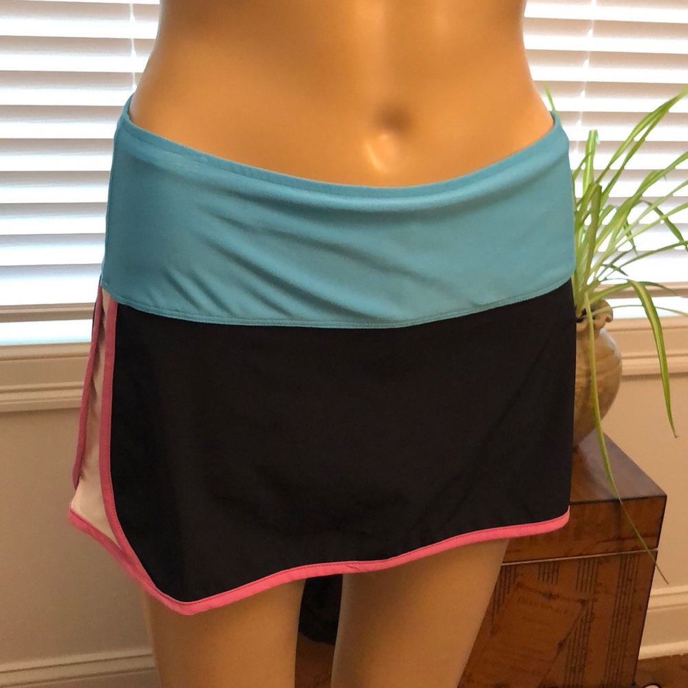 Nike DriFit Teal/Navy Tennis Skirt